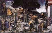 Sandro Botticelli The temptation of mossy Sweden oil painting artist